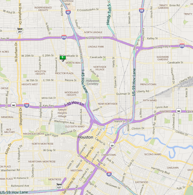 Madeline Houston map